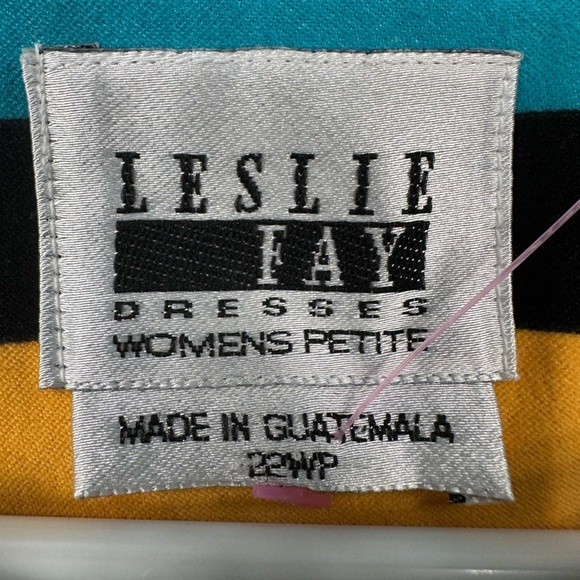 Leslie Fay Vintage 80’s Structured Blazer Cropped Striped Jacket 22WP - Picture 4 of 5